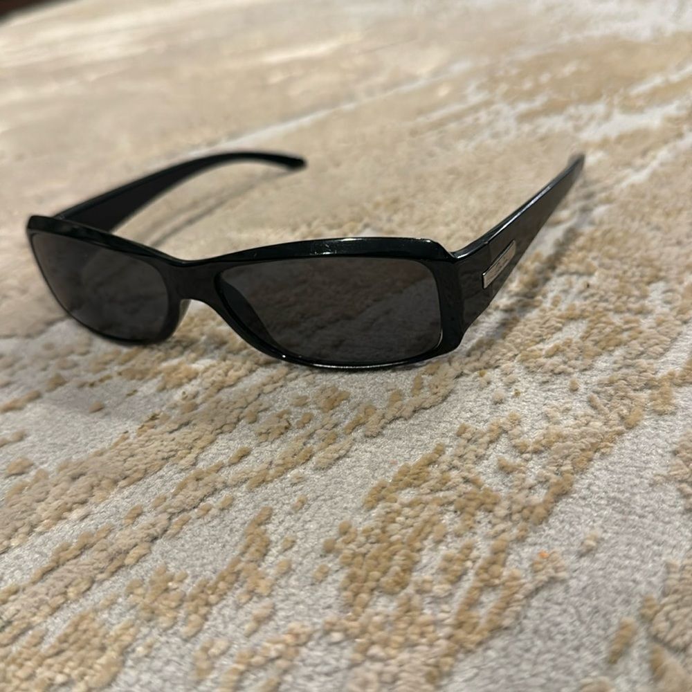 Ray-Ban RB 4078 601 EYEGLASSES FRAMES 55-14-125 Black Rectangle TV6 36953 GUC